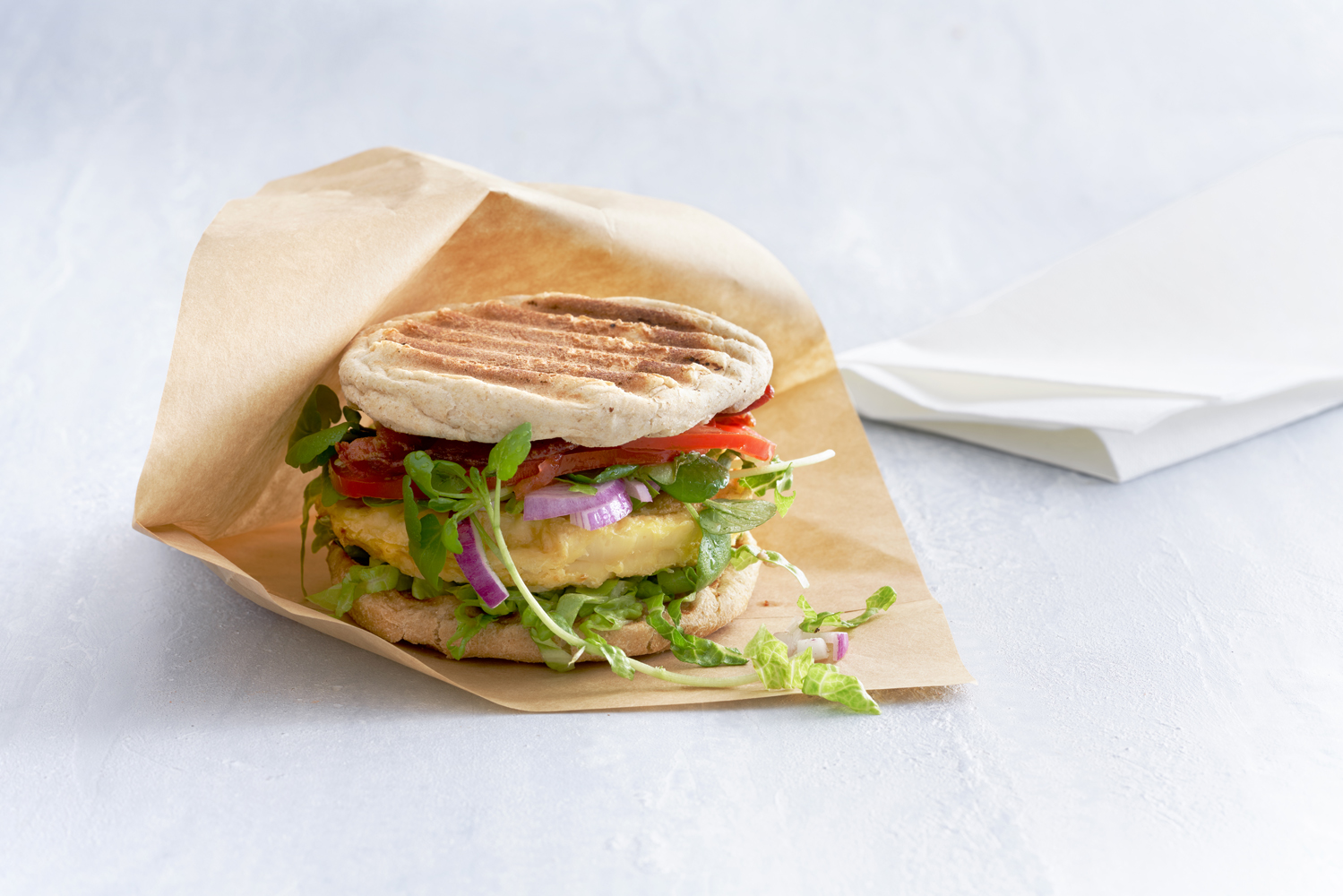 100 Burger omelettes 