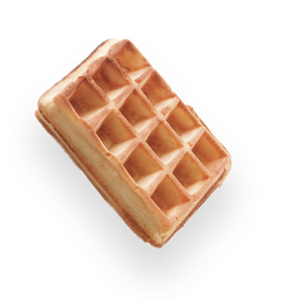 Waffles without added sugar 